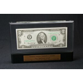 Lucite Rectangle Embedment Award with Bottom Accent (5"x7"x7/8")